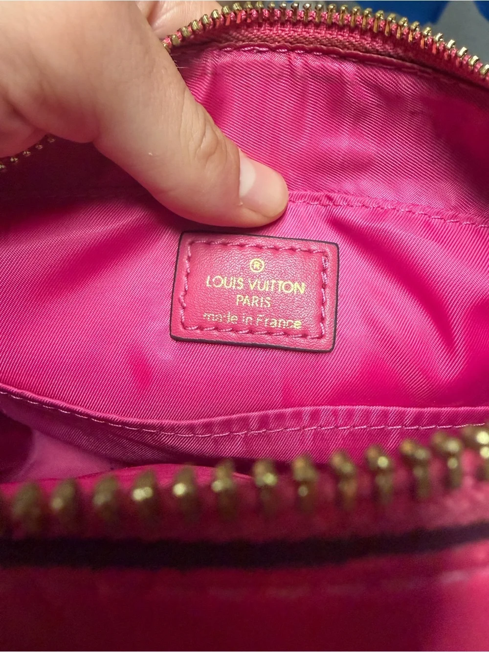 Louis Vuitton Saintonge Monogram Canvas Crossbody Shoulder Bag Pink Tassels